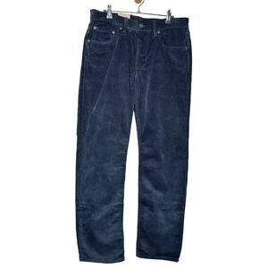 Levi's Low Pro Corduroy Pants Relaxed Black Retro Size 30x30 NWT